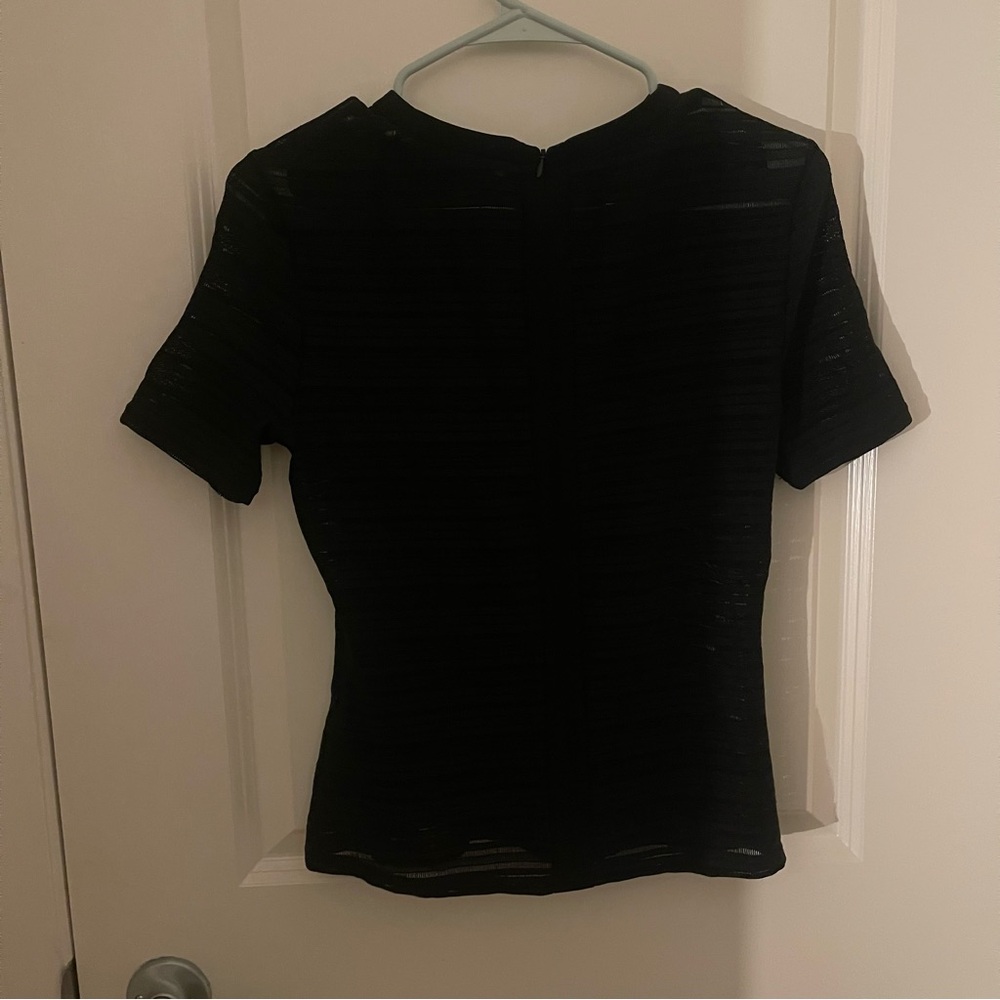 Finders Keepers Black Sheer Top - Picture 6 of 6